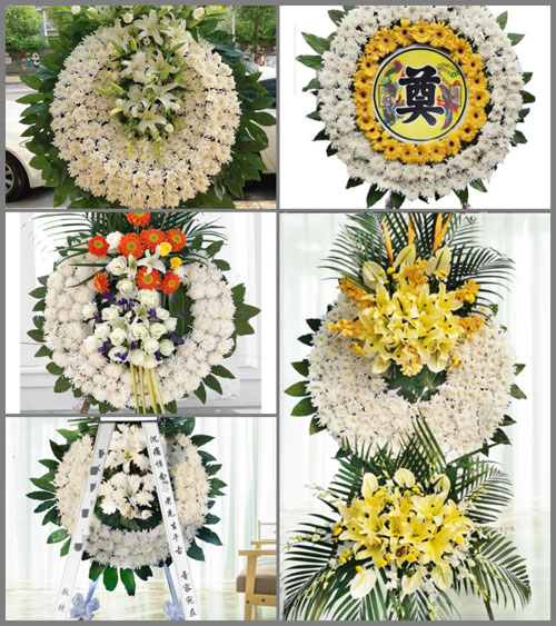 山东青岛平度市云山镇前曲戈庄村花圈速递
